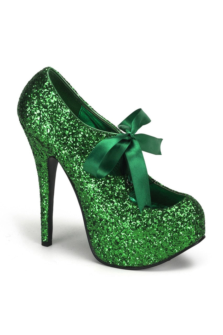 Green Bow Glitter